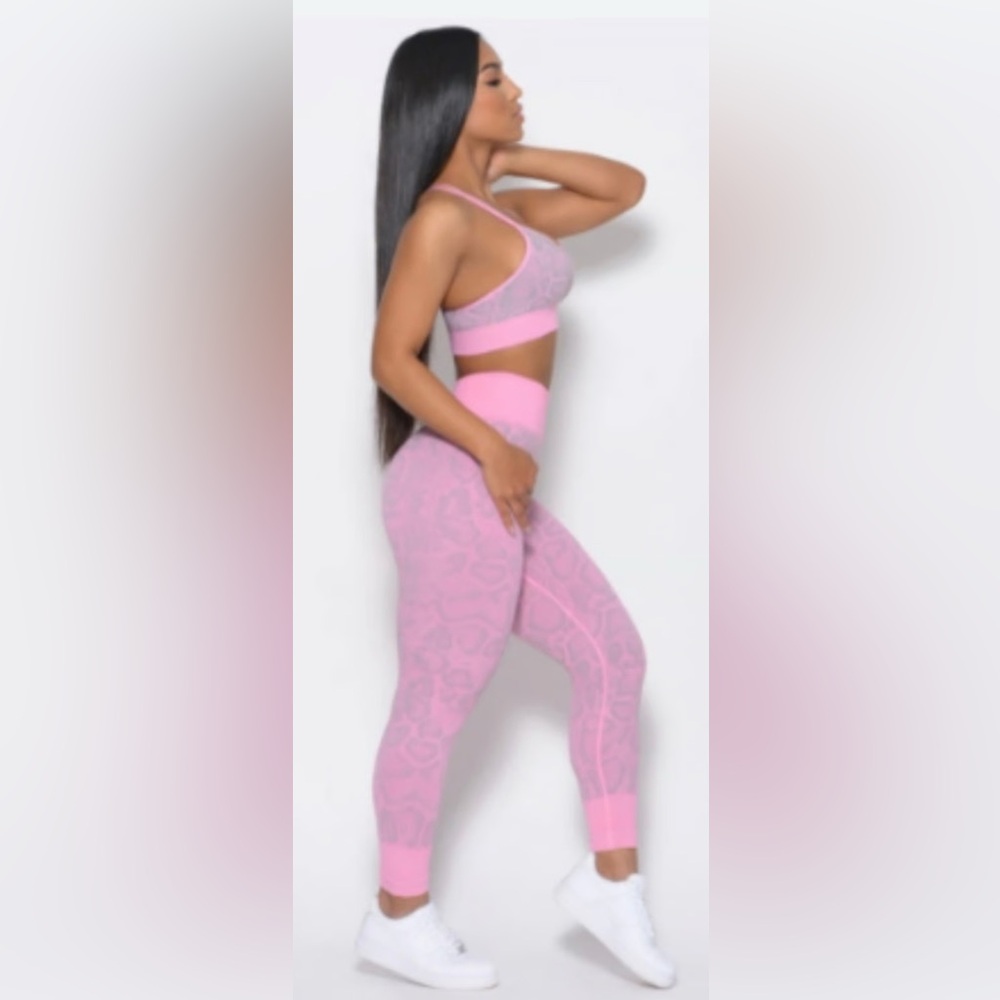 Bombshell Sportswear Pink/Grey Snake Print. Size xs. EUC. Marching top available